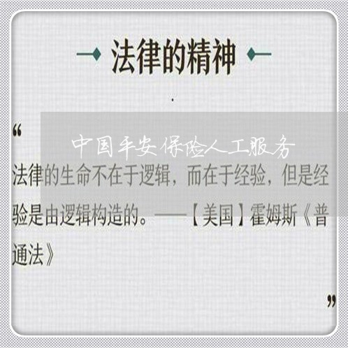 中国平安保险人工服务/2023032781916