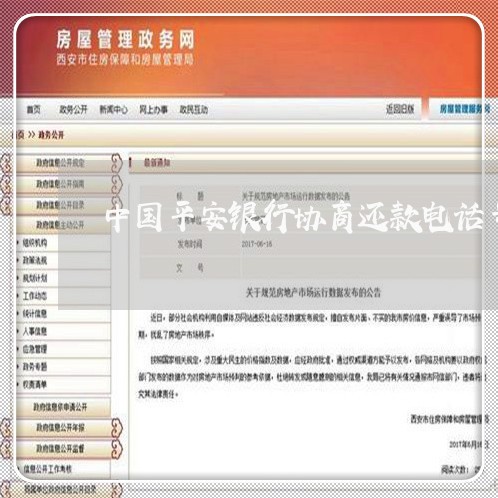 中国平安银行协商还款电话号码/2023092604849