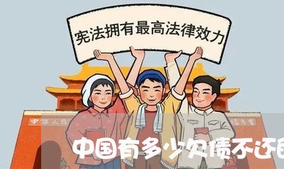 中国有多少欠债不还的人/2023102514960