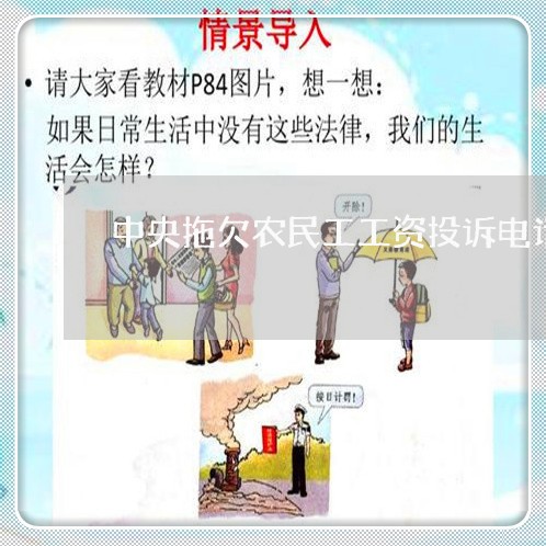 中央拖欠农民工工资投诉电话/2023032760683