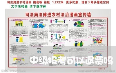 中级报考可以退费吗/2023061695249