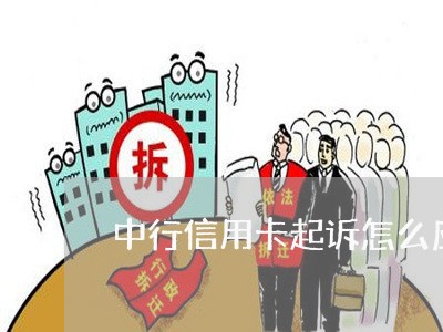 中行信用卡起诉怎么应诉/2023120431595