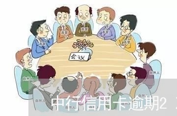 中行信用卡逾期2次/2023112861593