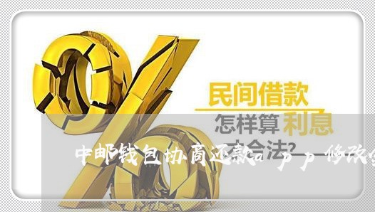 中邮钱包协商还款app修改金额/2023100626269