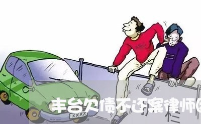 丰台欠债不还案律师团队北京/2023120826380