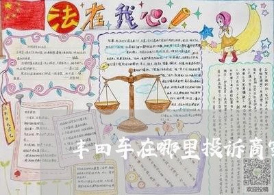 丰田车在哪里投诉商家呢/2023022322814