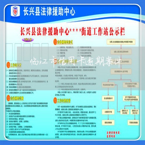 临江市信用卡逾期案件/2023120517491