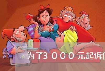 为了3000元起诉值得吗/2023040230593