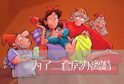 为了二套房办离婚/2023092437069