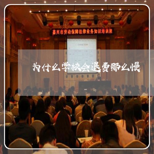 为什么学校会退费那么慢/2023062314034