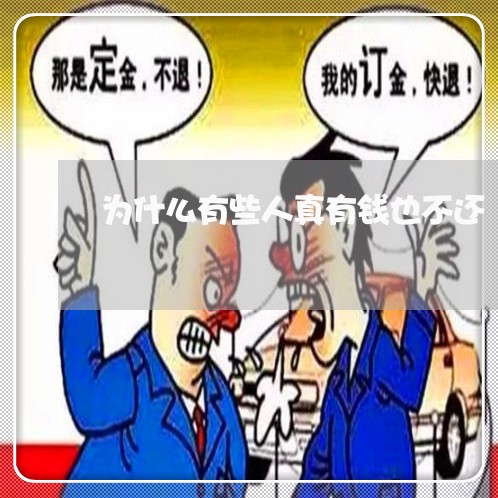 为什么有些人真有钱也不还/2023120560591