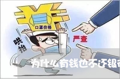 为什么有钱也不还银行贷款/2023110943592