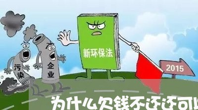 为什么欠钱不还还可以理直气壮/2023092037391