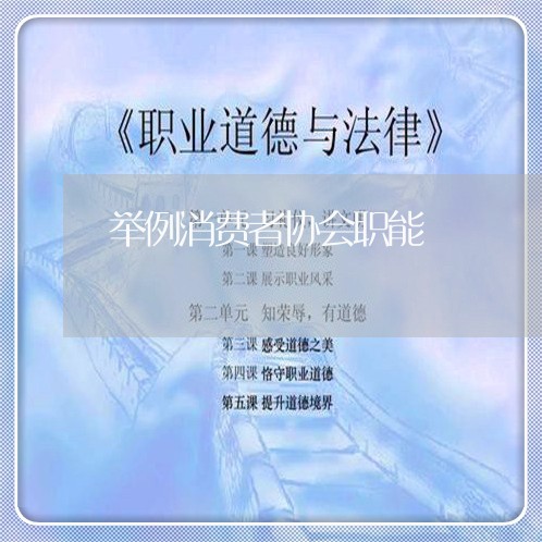 举例消费者协会职能/2023060904814