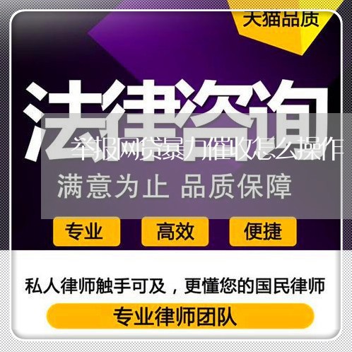 举报网贷暴力催收怎么操作/2023102440272