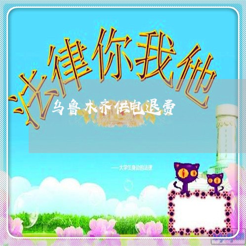 乌鲁木齐供电退费/2023042838958