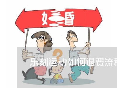 乐刻运动如何退费流程图/2023061773615