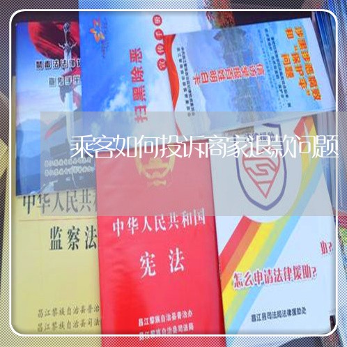 乘客如何投诉商家退款问题/2023030216037