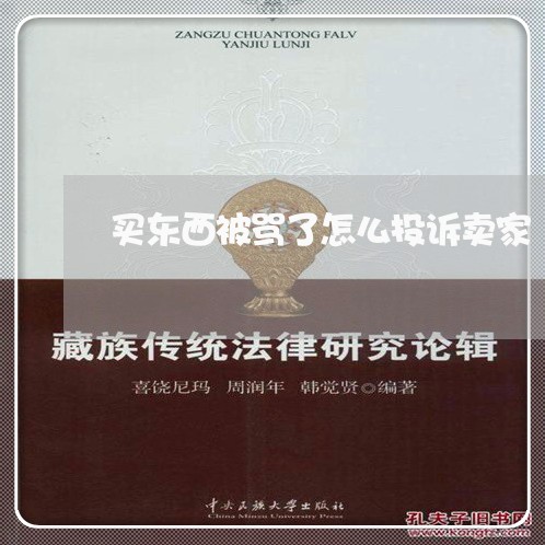 买东西被骂了怎么投诉卖家/2023032510481