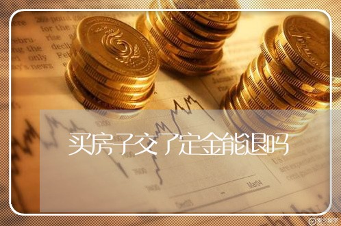 买房子交了定金能退吗/2023040435170