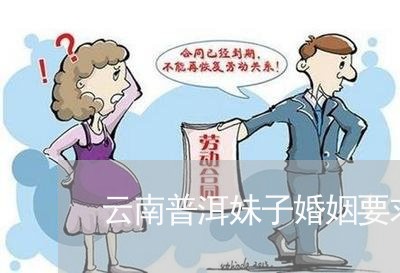 云南普洱妹子婚姻要求/2023081860493