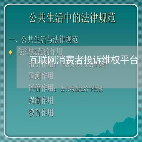 互联网消费者投诉维权平台/2023032546137