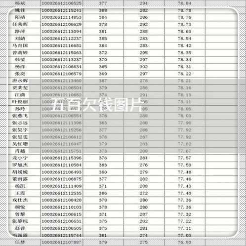 五百欠钱图片/2023121849502