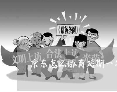 京东怎么协商延期一年还款/2023100627059