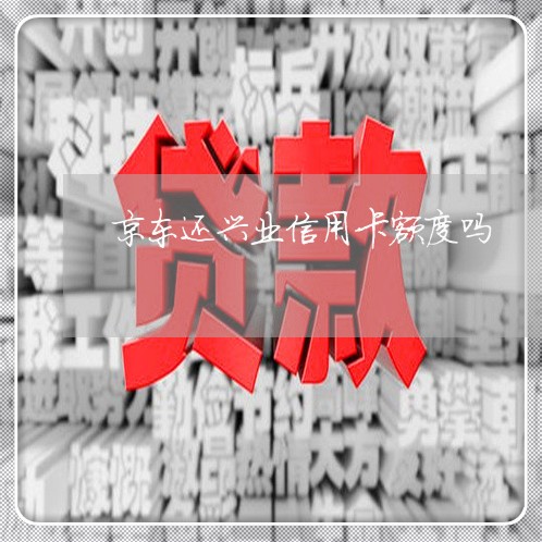 京东还兴业信用卡额度吗/2023112581384