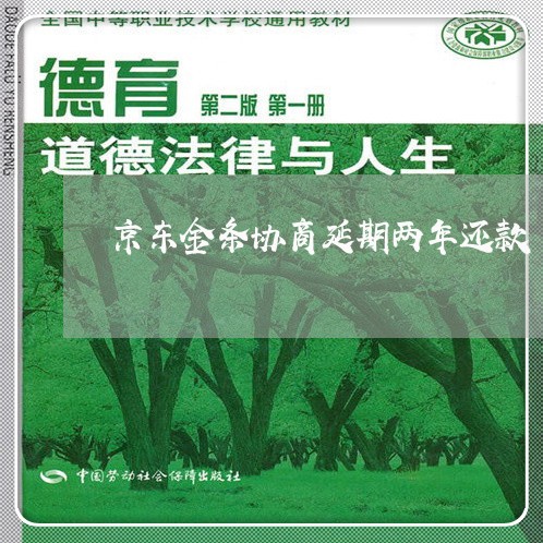 京东金条协商延期两年还款/2023100677147