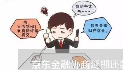 京东金融协商延期还款怎么操作/2023073088381