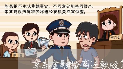 京东金融协商还款政策规定/2023092451581