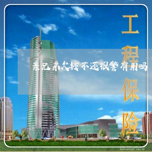 亲兄弟欠钱不还报警有用吗/2023120962827