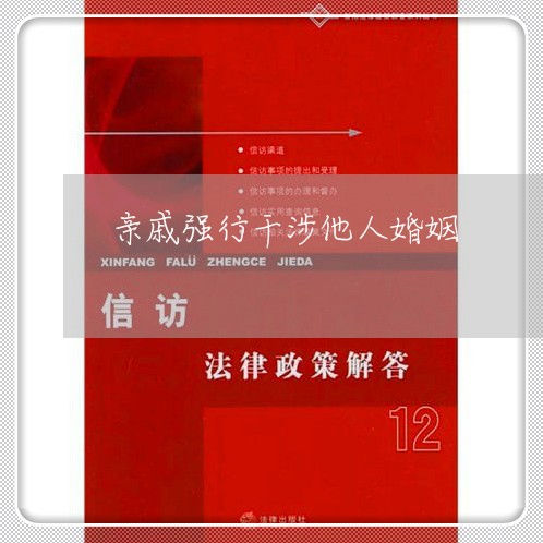 亲戚强行干涉他人婚姻/2023081416948