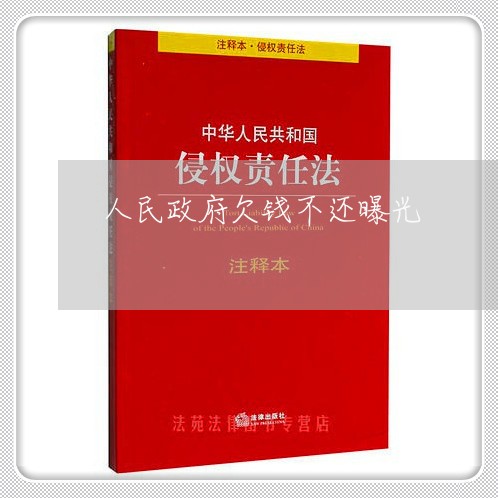 人民政府欠钱不还曝光/2023092119159