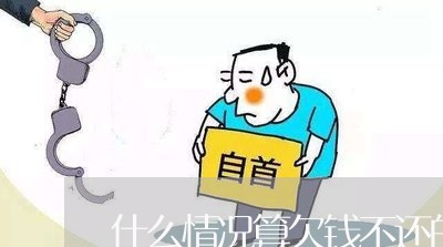 什么情况算欠钱不还的人/2023112540593