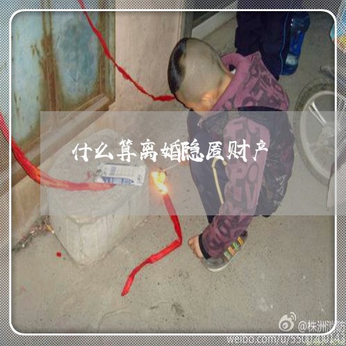 什么算离婚隐匿财产/2023110935172