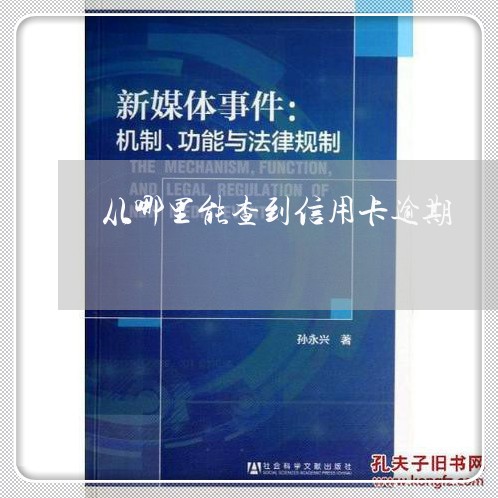 从哪里能查到信用卡逾期/2023053161493