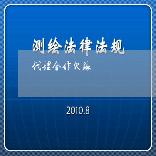 代理合作欠账/2023100684948