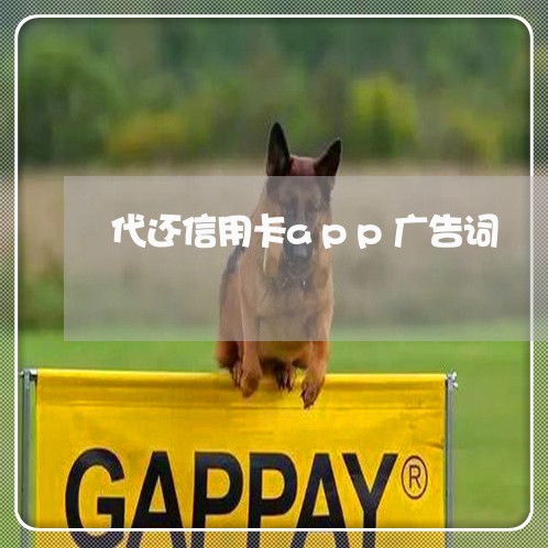 代还信用卡app广告词/2023102677069