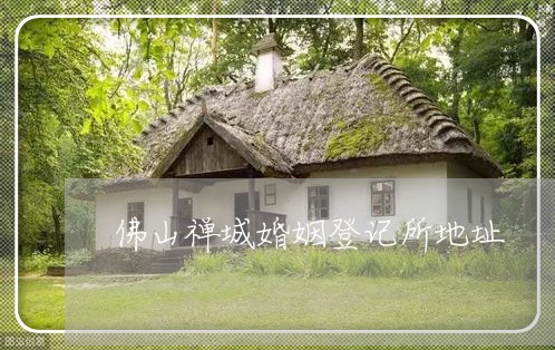 佛山禅城婚姻登记所地址/2023112638160