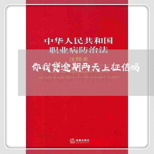 你我贷逾期两天上征信吗/2023062240490