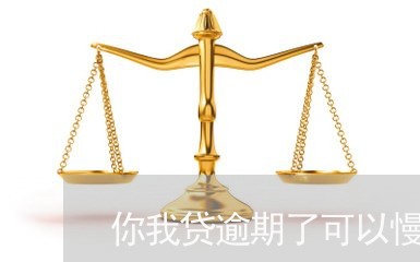 你我贷逾期了可以慢慢还吗/2023061553927