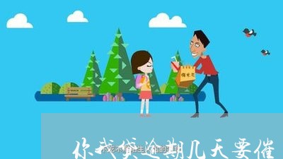 你我贷逾期几天要催/2023060869592