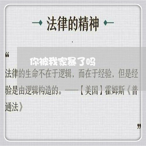 你被我家暴了吗/2023090661492