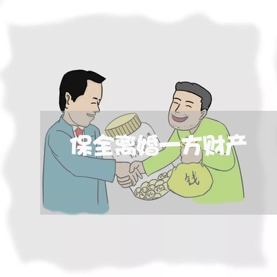 保全离婚一方财产/2023100139361