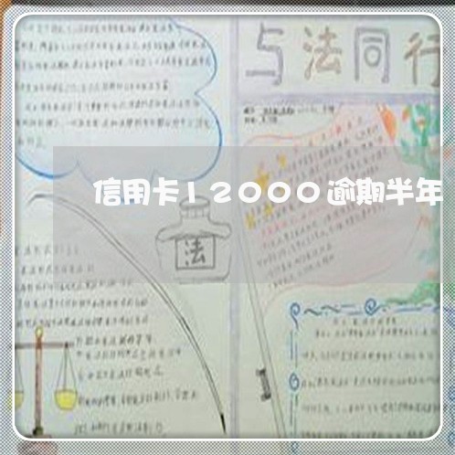 信用卡12000逾期半年/2023071393806