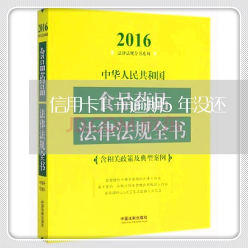 信用卡1千逾期5年没还/2023071473828