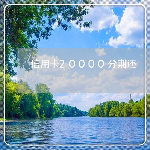 信用卡20000分期还/2023120611792