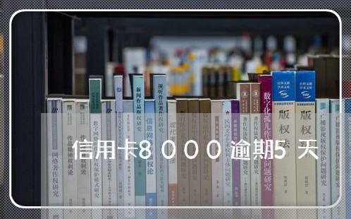 信用卡8000逾期5天/2023112660593